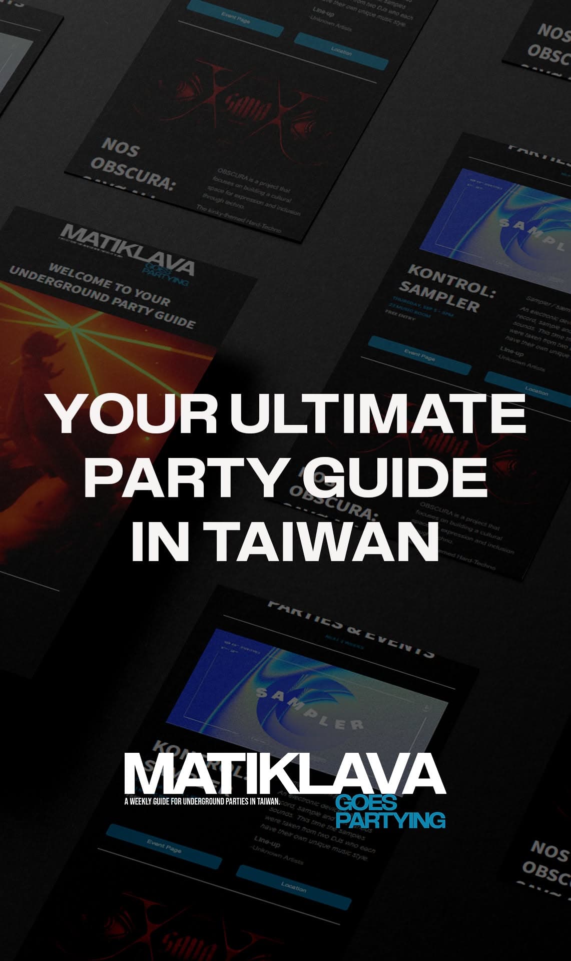 2024 ad: a mockup of the email under "Your ultimate party guide in Taiwan"